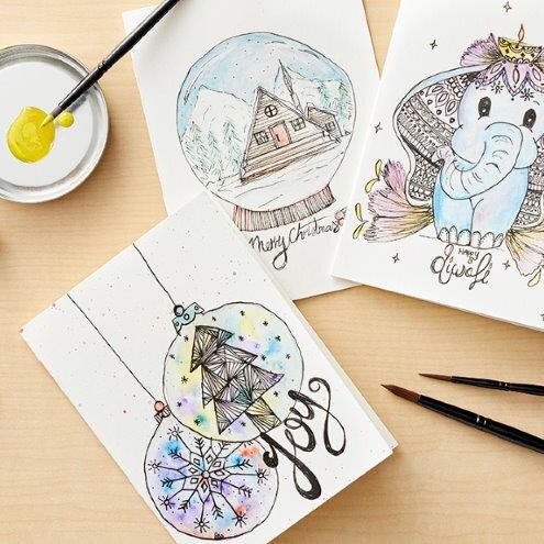 Watercolor & Ink - Cards and Illustrations